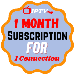 1 Month IPTV Subscription for 1 Connection