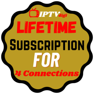 Lifetime IPTV Subscription For 4 Connections
