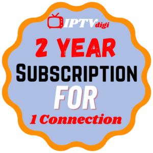 2 Years IPTV Subscription for 1 Connection